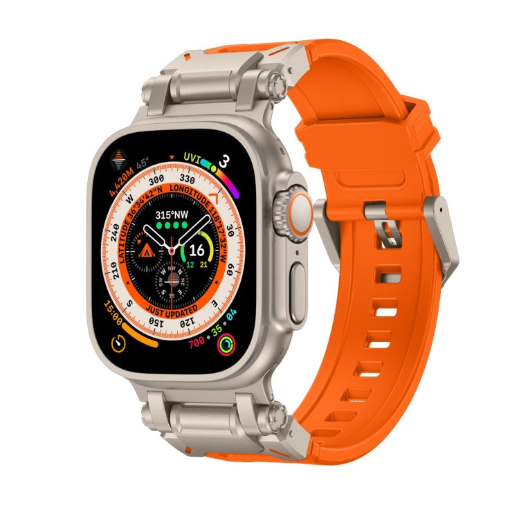 Lisslune | For Apple Watch Ultra 49 mm Explorer TPU Watch Band (Titanium Orange)