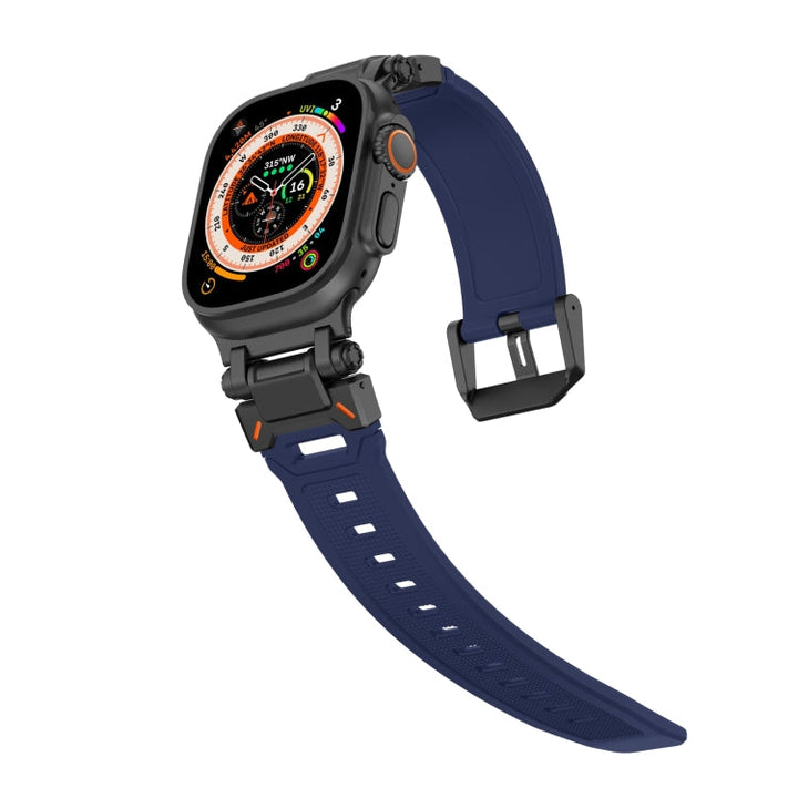 Lisslune | For Apple Watch Series 8 45mm Explorer TPU watch band (Black Blue)
