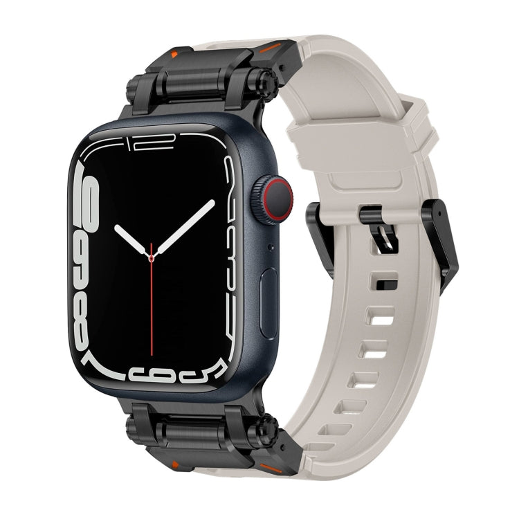 Lisslune | For Apple Watch Series 8 45mm Explorer TPU Watch Band (Black Starlight)