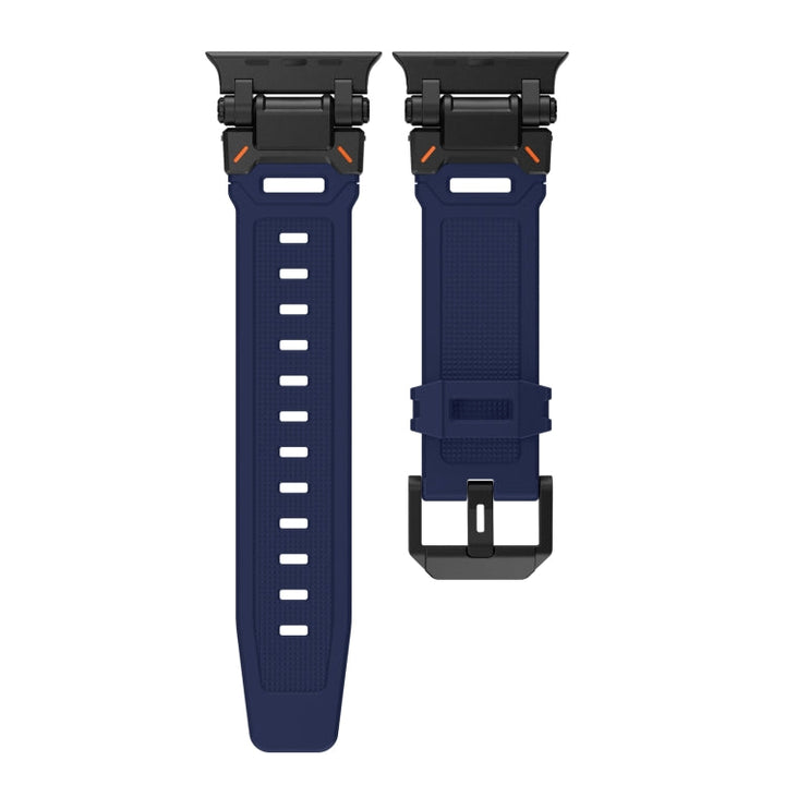 Lisslune | For Apple Watch SE 2022 44mm Explorer TPU Watch Band (Black Blue)