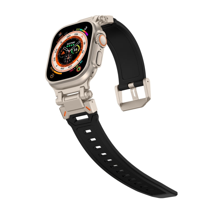 Lisslune | For Apple Watch SE 2022 44mm Explorer TPU Watch Band (Titanium Black)