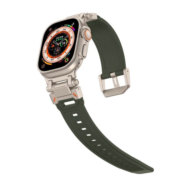 Lisslune | For Apple Watch SE 2022 44mm Explorer TPU Watch Strap (Titan Green)