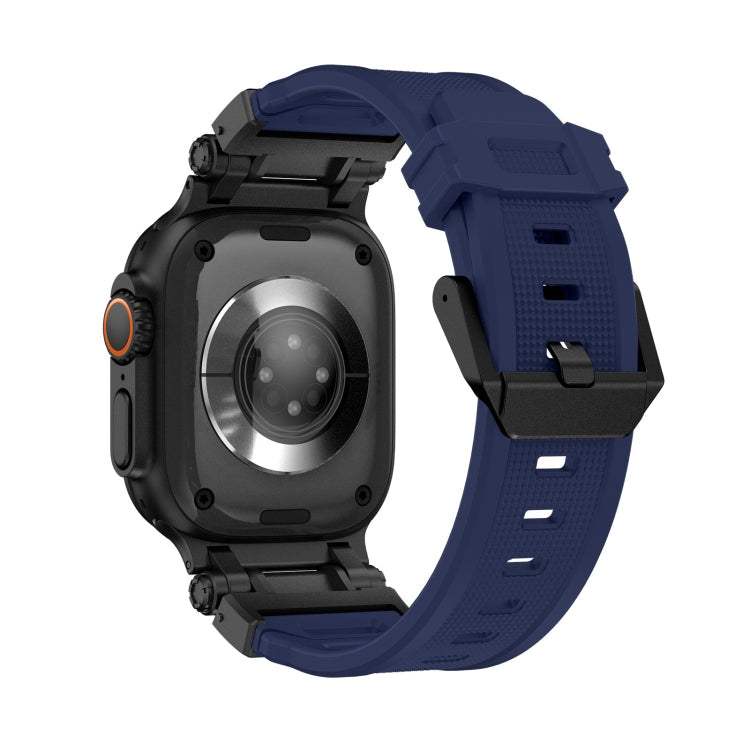 Lisslune | For Apple Watch SE 44mm Explorer TPU Band (Black Blue)