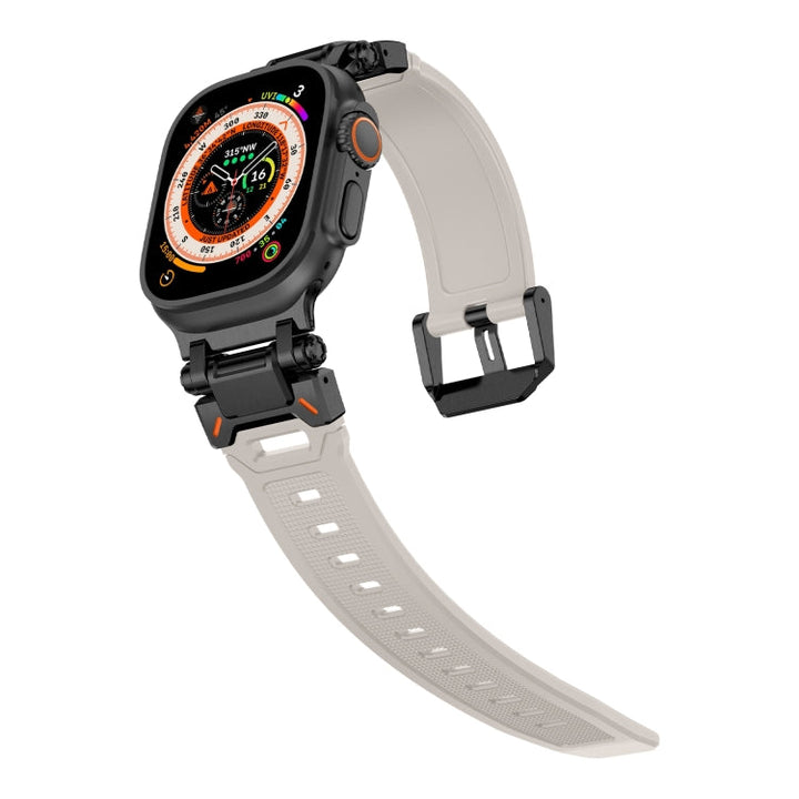 Lisslune | For Apple Watch SE 44mm Explorer TPU Watch Strap (Black Starlight)