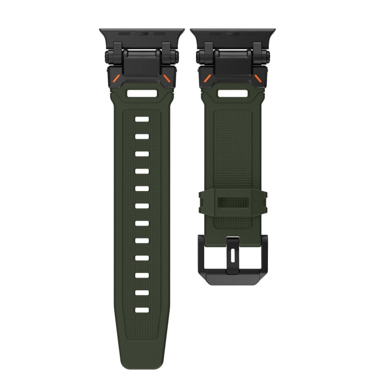 Lisslune | For Apple Watch Series 2 42mm Explorer TPU Band (Black Green)