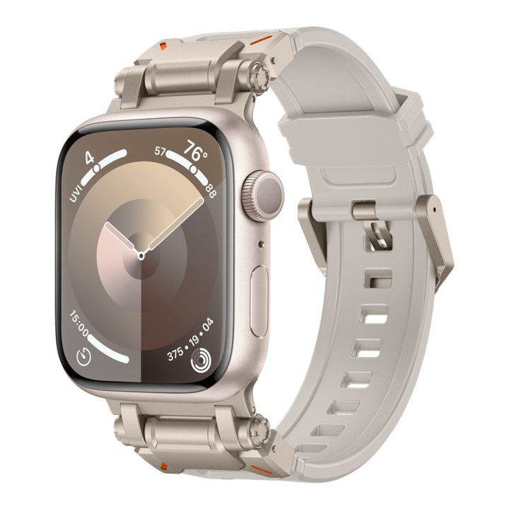 Lisslune | For Apple Watch Series 2 42mm Explorer TPU Band (Titanium Starlight)