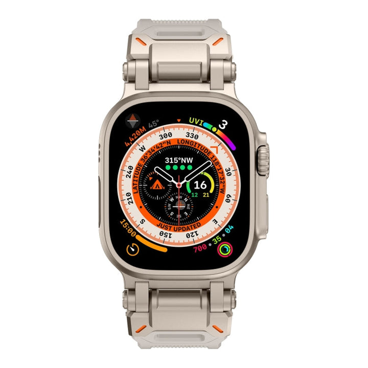 Lisslune | For Apple Watch Series 2 42mm Explorer TPU Band (Titanium Starlight)