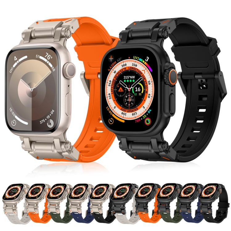Lisslune | For Apple Watch Series 9 45mm Explorer TPU Watch Band (Titanium Orange)