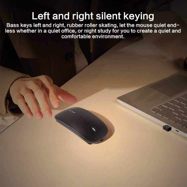 Lisslune | ZGA Chinchilla Dual Mode Wireless 2.4G + Bluetooth 5.0 Mouse (Black)