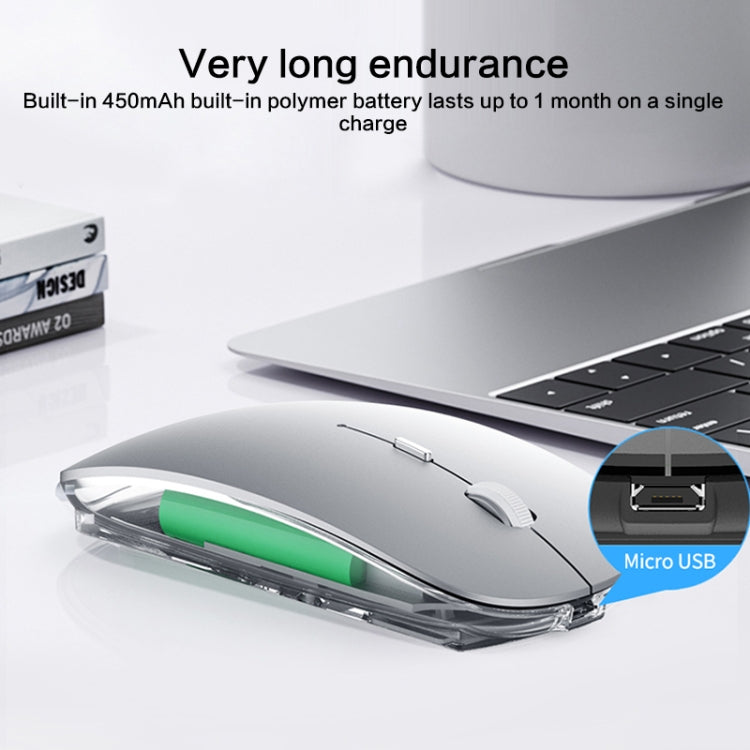Lisslune | ZGA Chinchilla Dual Mode Wireless 2.4G + Bluetooth 5.0 Mouse (Black)