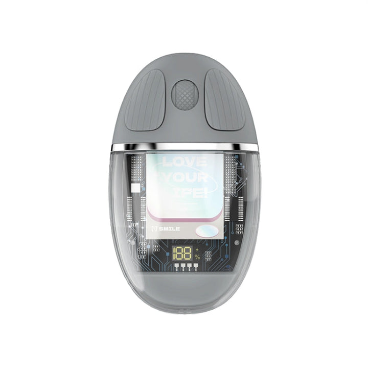 Lisslune | ZGA Colorful Transparent Dual Mode Wireless 2.4G + Bluetooth 5.0 Mouse (Gray)