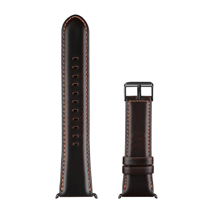 Lisslune | For Apple Watch SE 2023 40mm DUX DUCIS Business Leather Watch Band (Coffee)