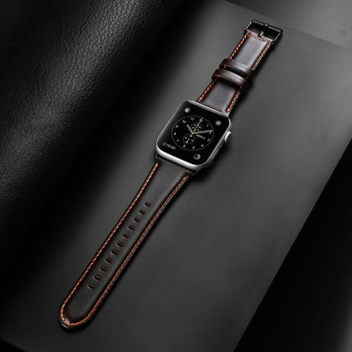 Lisslune | For Apple Watch SE 40mm DUX DUCIS Business Leather Strap (Coffee)