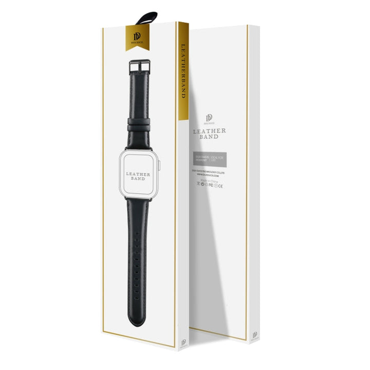 Lisslune | For Apple Watch Series 3 38mm DUX DUCIS Business Leather Band (Black)
