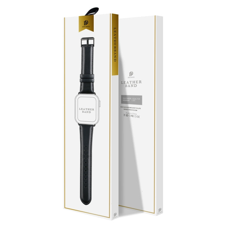 Lisslune | For Apple Watch Series 2 42mm DUX DUCIS Business Leather Watch Strap (Black)