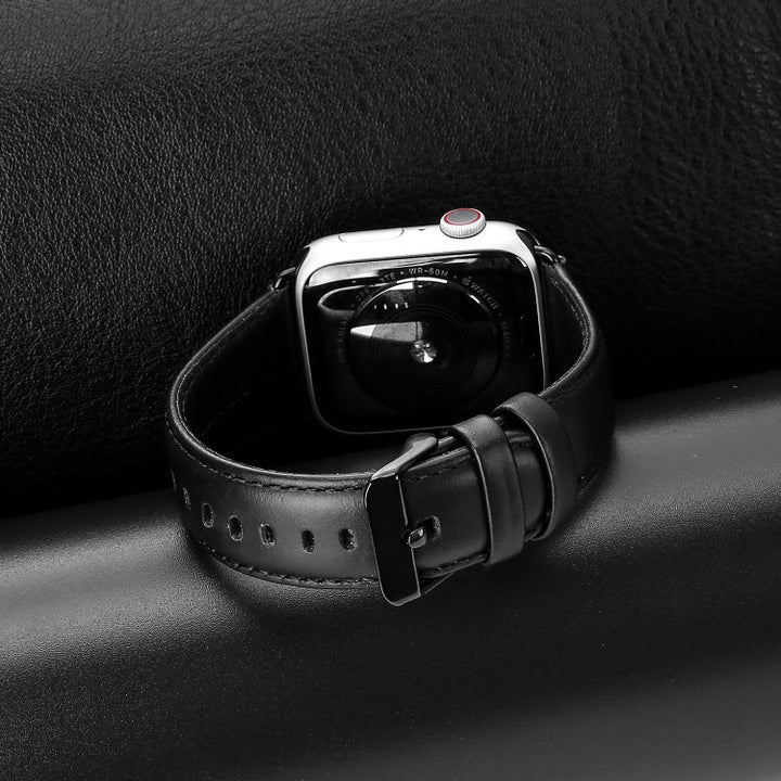 Lisslune | For Apple Watch Series 2 38mm DUX DUCIS Business Leather Band (Black)