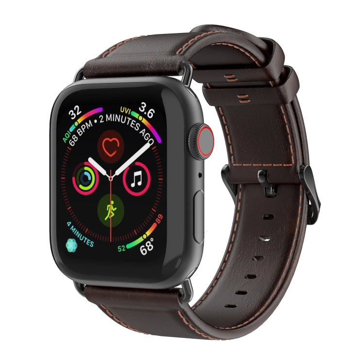 Lisslune | For Apple Watch 38mm DUX DUCIS Business Leather Band (Coffee)