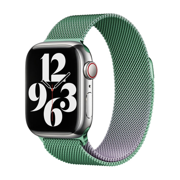 Lisslune | For Apple Watch Ultra 49mm Milan Gradient Loop Magnetic Buckle Watch Band (Light Purple)