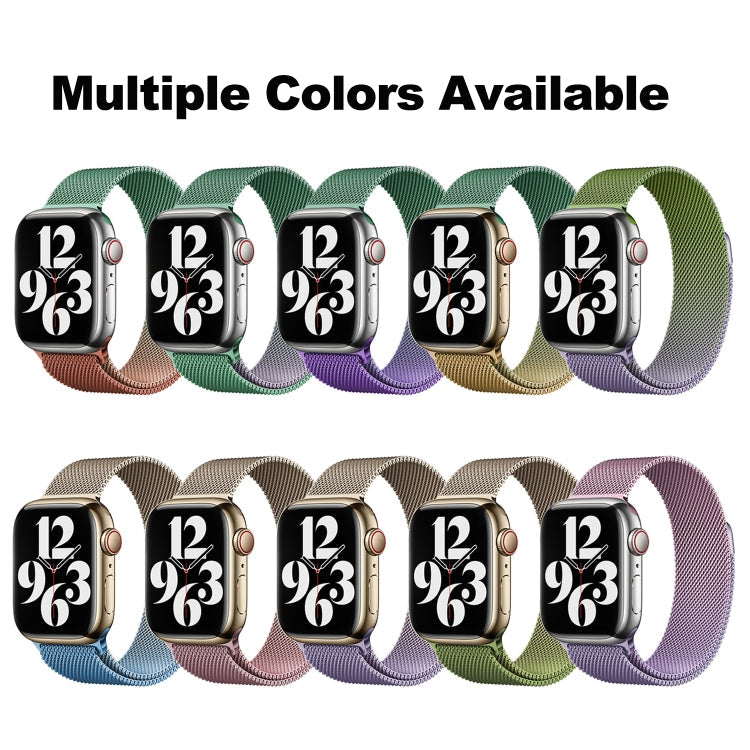 Lisslune | For Apple Watch Ultra 49mm Milan Gradient Loop Magnetic Buckle Watch Band (Violet Orchid)