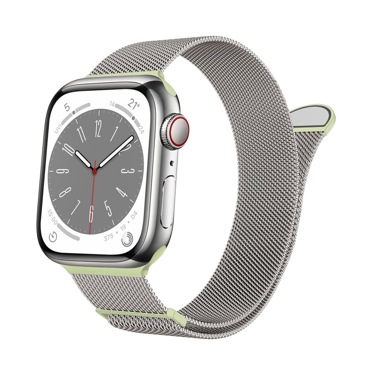 Lisslune | For Apple Watch Series 2 38mm Two Colors Milanese Loop Magnetic Strap (Starlight Green)