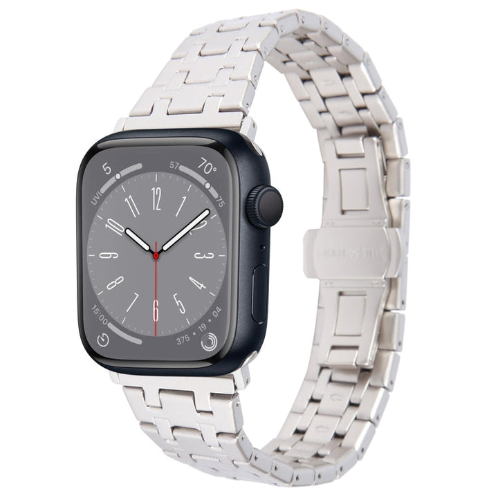 Lisslune | For Apple Watch SE 2022 40mm Double T Stainless Steel Watch Band (Starlight)