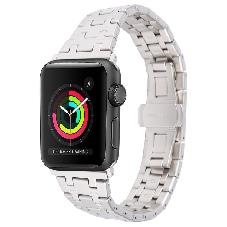 Lisslune | For Apple Watch Series 3 38mm Double T Stainless Steel Band (Starlight)