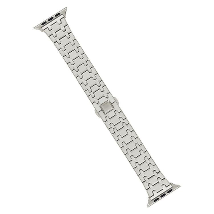 Lisslune | For Apple Watch Series 3 38mm Double T Stainless Steel Band (Starlight)