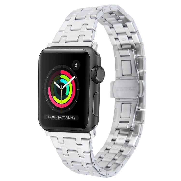 Lisslune | For Apple Watch Series 2 42mm Double T Stainless Steel Bracelet (Silver)