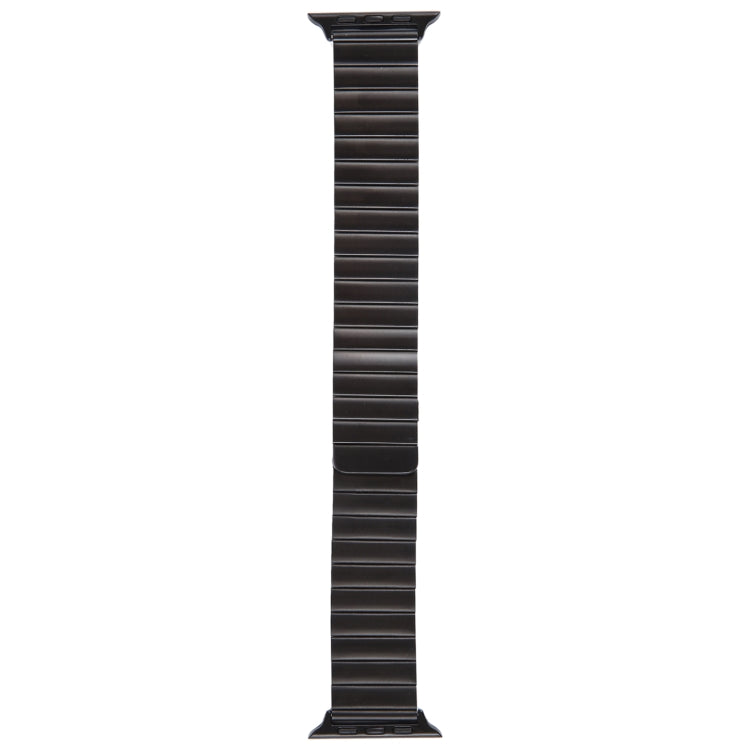 Lisslune | For Apple Watch SE 2023 44mm Bamboo Stainless Steel Magnetic Watch Band (Black)