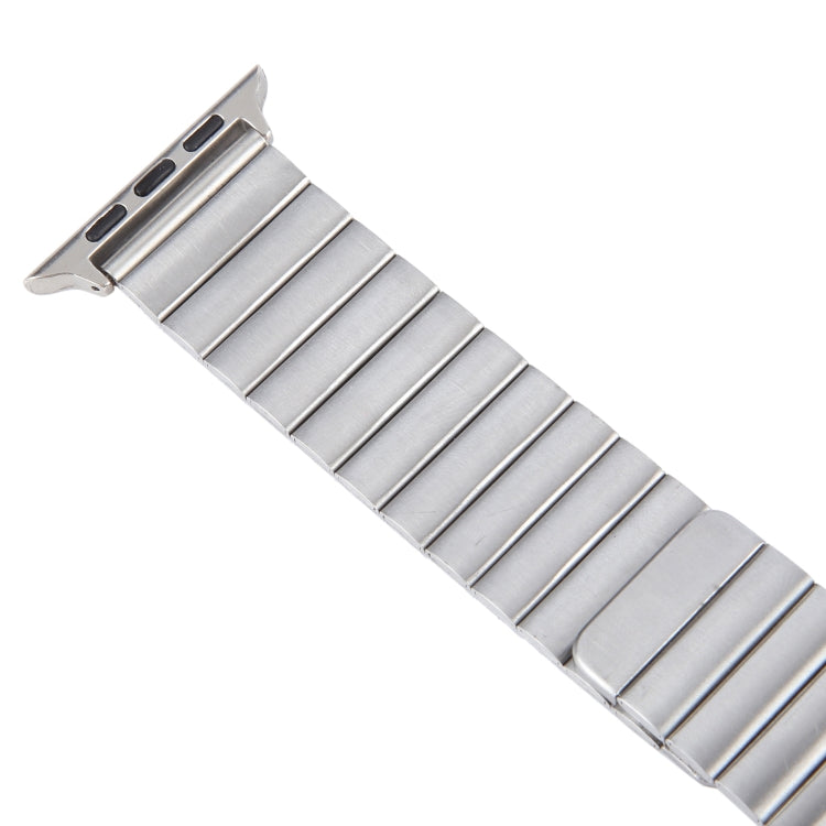 Lisslune | For Apple Watch SE 2023 44mm Bamboo Stainless Steel Magnetic Watch Band (Silver)
