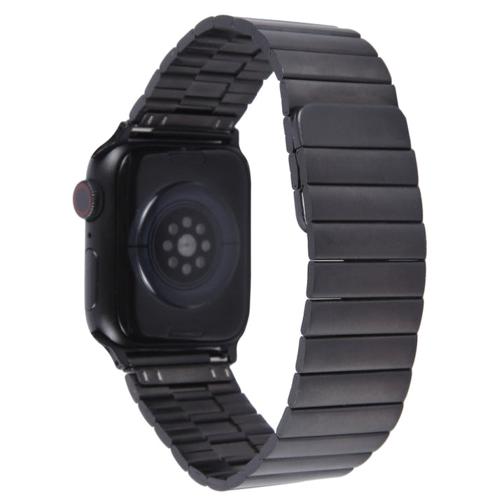 Lisslune | For Apple Watch Ultra 2 49mm Bamboo Stainless Steel Magnetic Bracelet (Black)