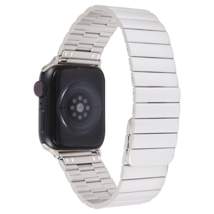Lisslune | For Apple Watch Series 9 45mm Bamboo Stainless Steel Magnetic Watch Band (Starlight)