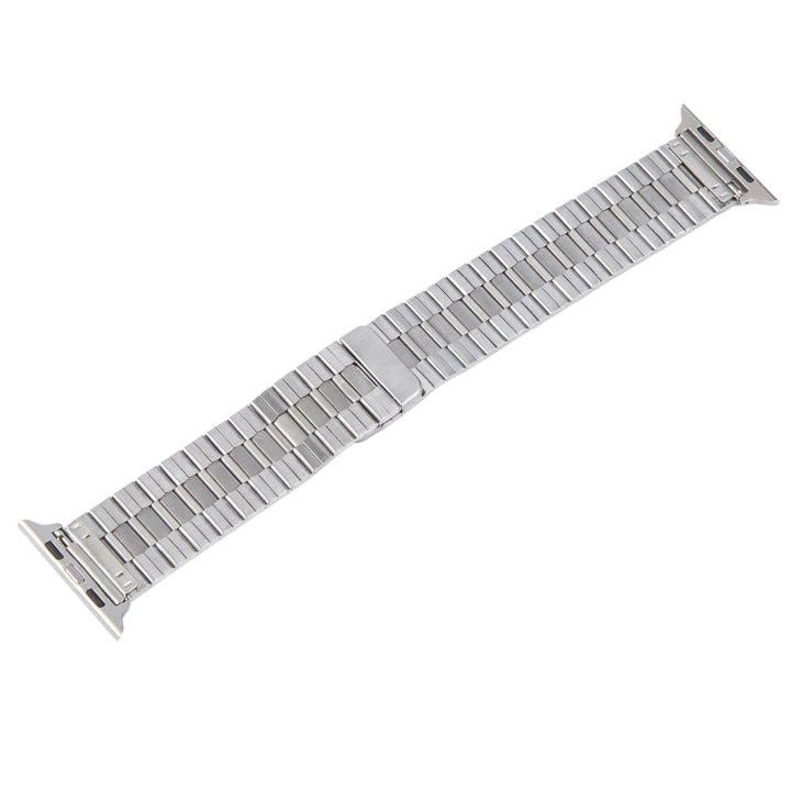 Lisslune | For Apple Watch Series 9 41mm Bamboo Stainless Steel Magnetic Watch Band (Silver)