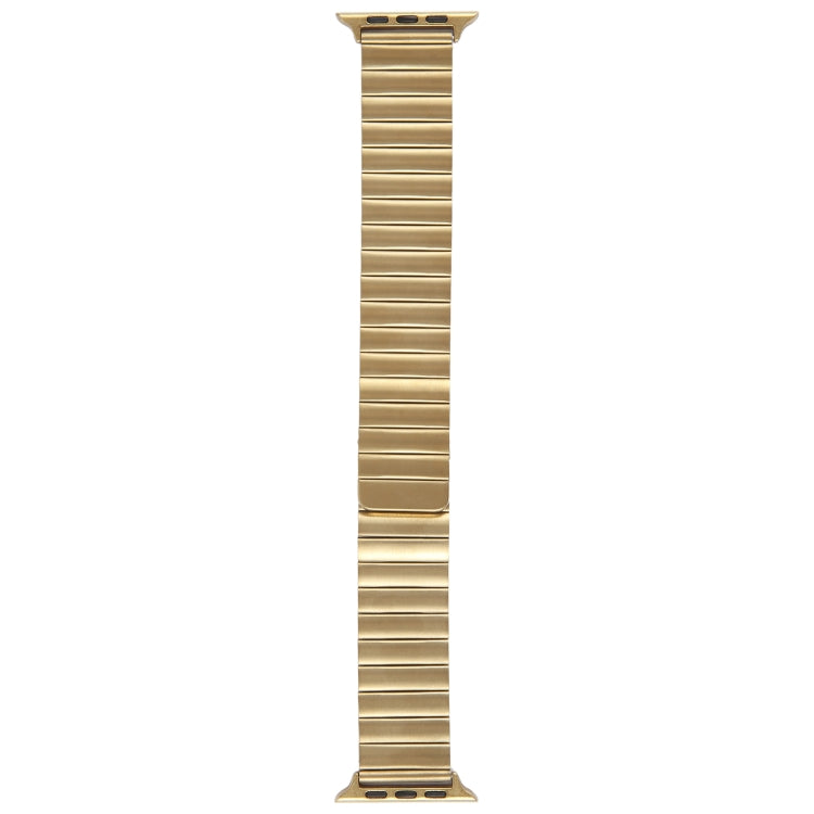 Lisslune | For Apple Watch SE 2022 44mm Bamboo Stainless Steel Magnetic Bracelet (Gold)