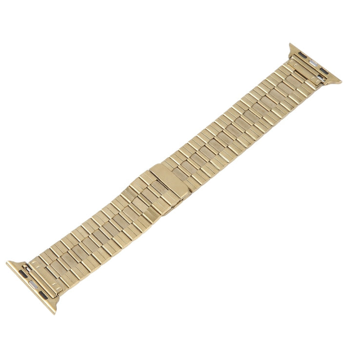 Lisslune | For Apple Watch SE 2022 44mm Bamboo Stainless Steel Magnetic Bracelet (Gold)