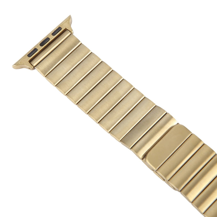 Lisslune | For Apple Watch SE 2022 44mm Bamboo Stainless Steel Magnetic Bracelet (Gold)