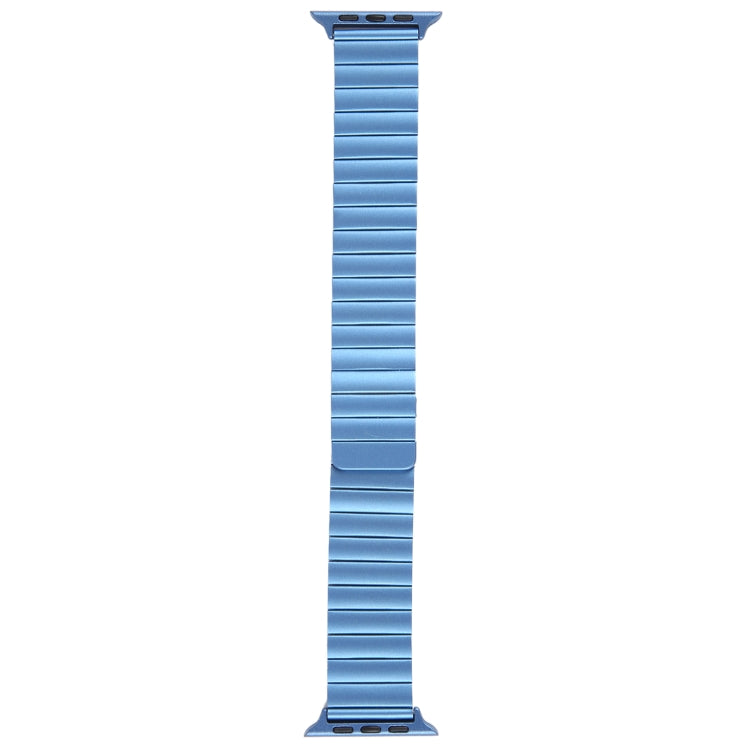 Lisslune | For Apple Watch SE 2022 44mm Bamboo Stainless Steel Magnetic Strap (Blue)