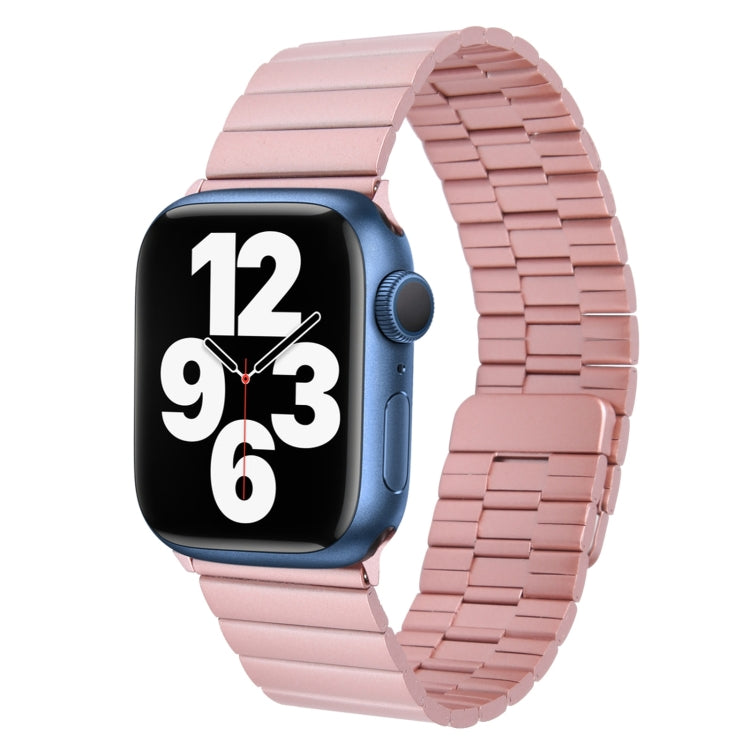 Lisslune | For Apple Watch SE 40mm Bamboo Stainless Steel Magnetic Bracelet (Pink)