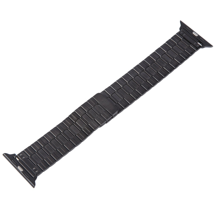 Lisslune | For Apple Watch SE 44mm Bamboo Stainless Steel Magnetic Watch Band (Black)