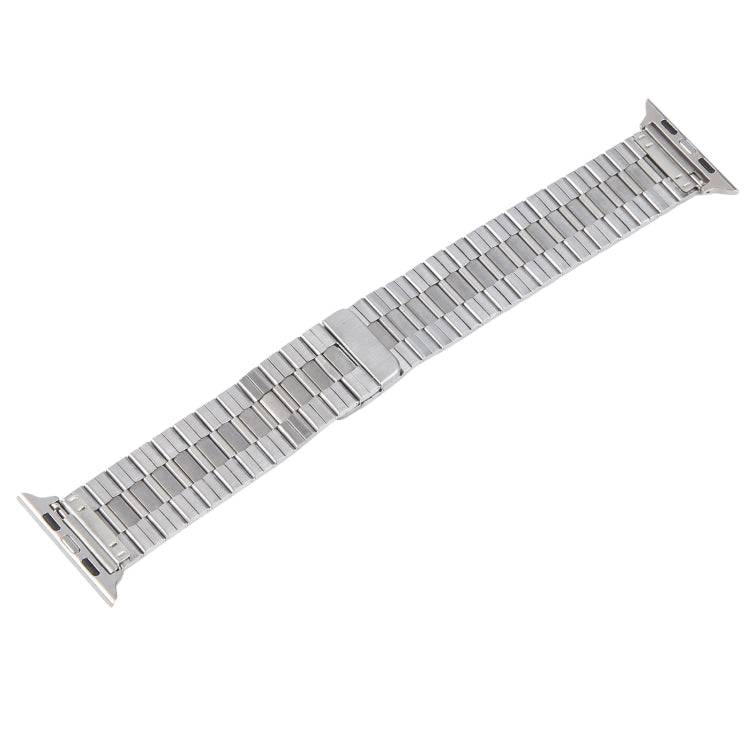 Lisslune | For Apple Watch SE 44mm Bamboo Stainless Steel Magnetic Watch Strap (Silver)