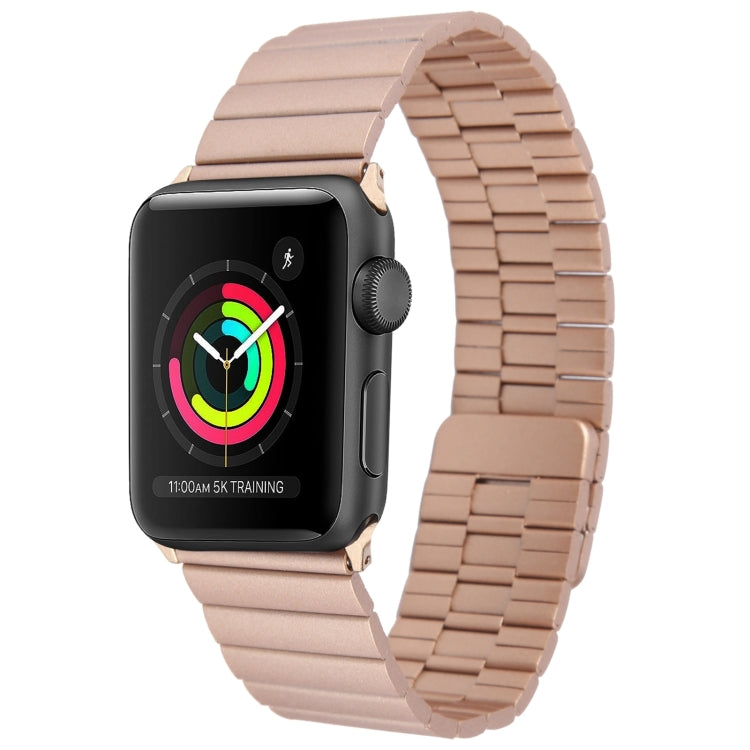 Lisslune | For Apple Watch 42mm Bamboo Stainless Steel Magnetic Strap (Rose Gold)