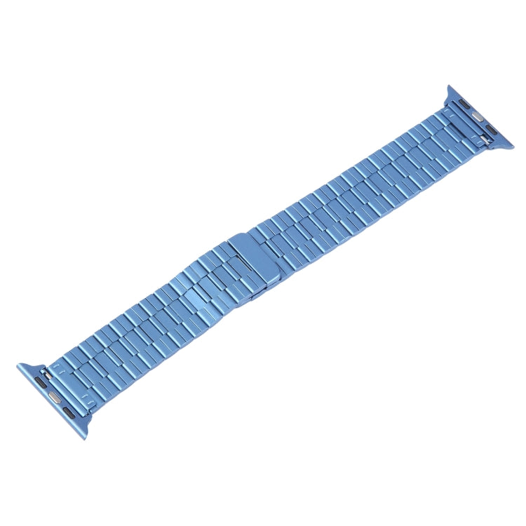 Lisslune | For Apple Watch 42mm Bamboo Stainless Steel Magnetic Watch Band (Blue)