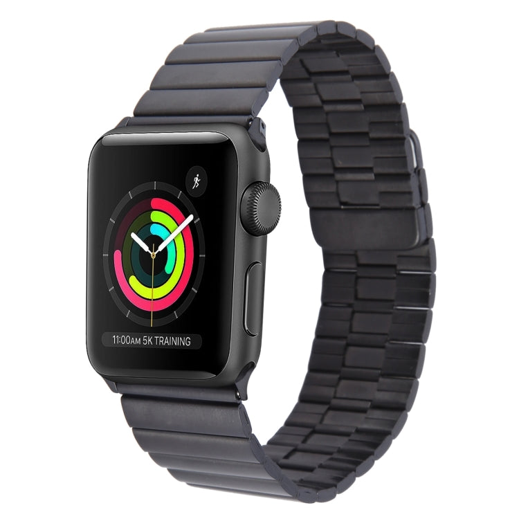 Lisslune | For Apple Watch 38mm Bamboo Stainless Steel Magnetic Watch Band (Black)