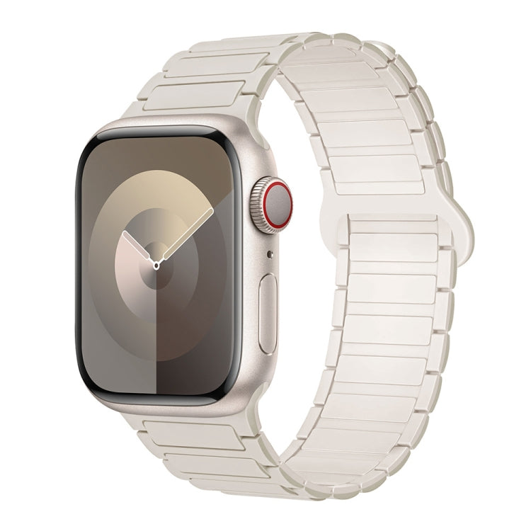 Lisslune | For Apple Watch SE 40mm I-Shaped Magnetic Silicone Strap (White Star Dust)