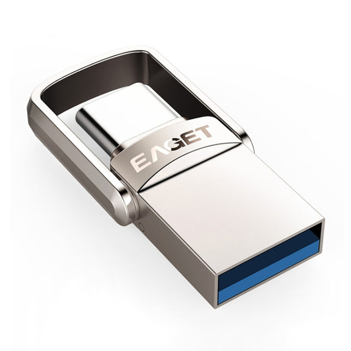 Lisslune | EAGET 64G USB 3.1 + Type-C / USB-C interface metal twister flash U-disk, with micro USB OTG adapter