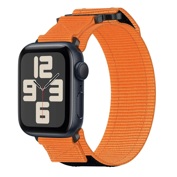 Lisslune | For Apple Watch SE 2023 44mm Nylon Velcro Watch Band (Orange)
