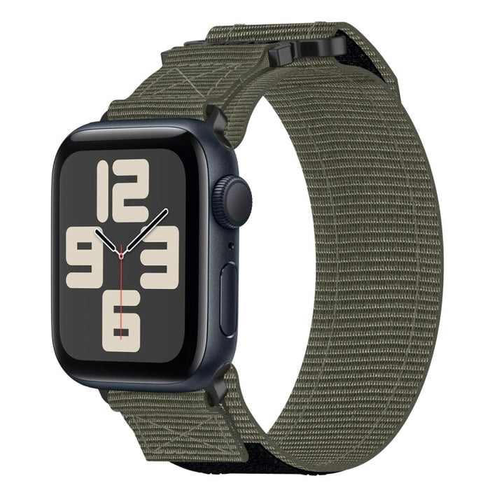 Lisslune | For Apple Watch SE 2023 44mm Nylon Velcro Watch Strap (Gray)