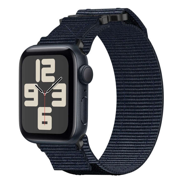 Lisslune | For Apple Watch SE 2023 44mm Nylon Velcro Watch Band (Blue)