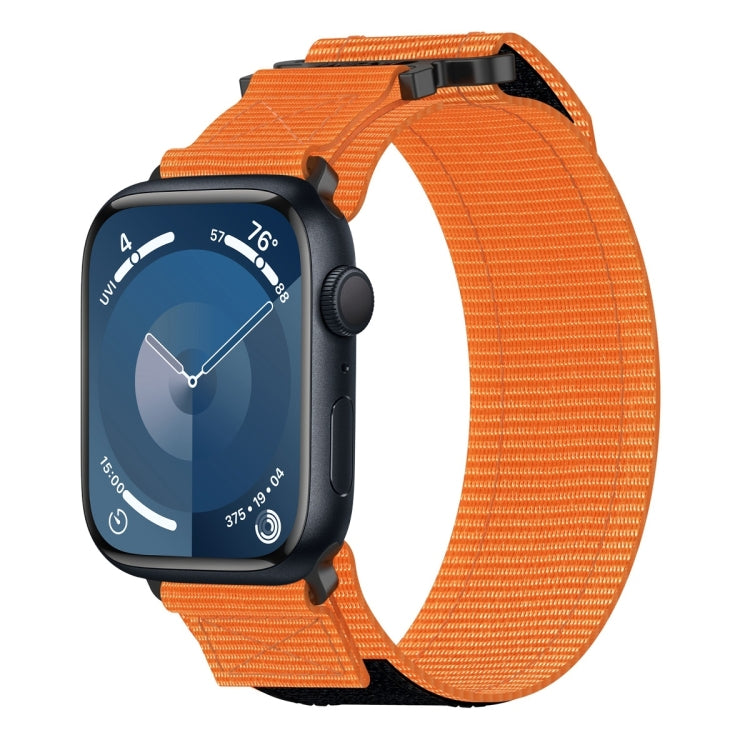 Lisslune | For Apple Watch Series 9 45mm Nylon Velcro Watch Strap (Orange)