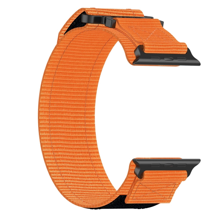 Lisslune | For Apple Watch Ultra 49mm Nylon Velcro Watch Strap (Orange)